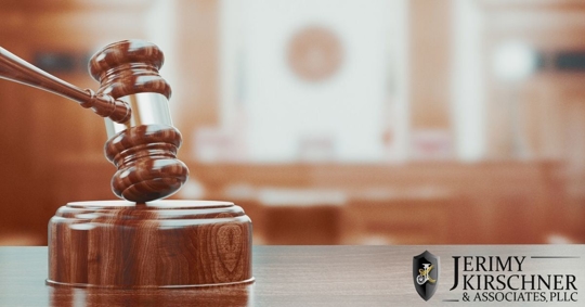 Gavel on sound block